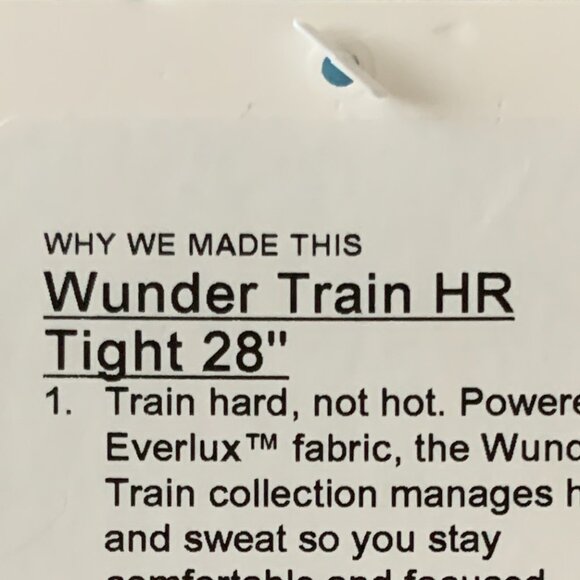 LULULEMON Wunder Train High Rise Leggings Tights in Blue Sz 8 - Picture 5 of 6